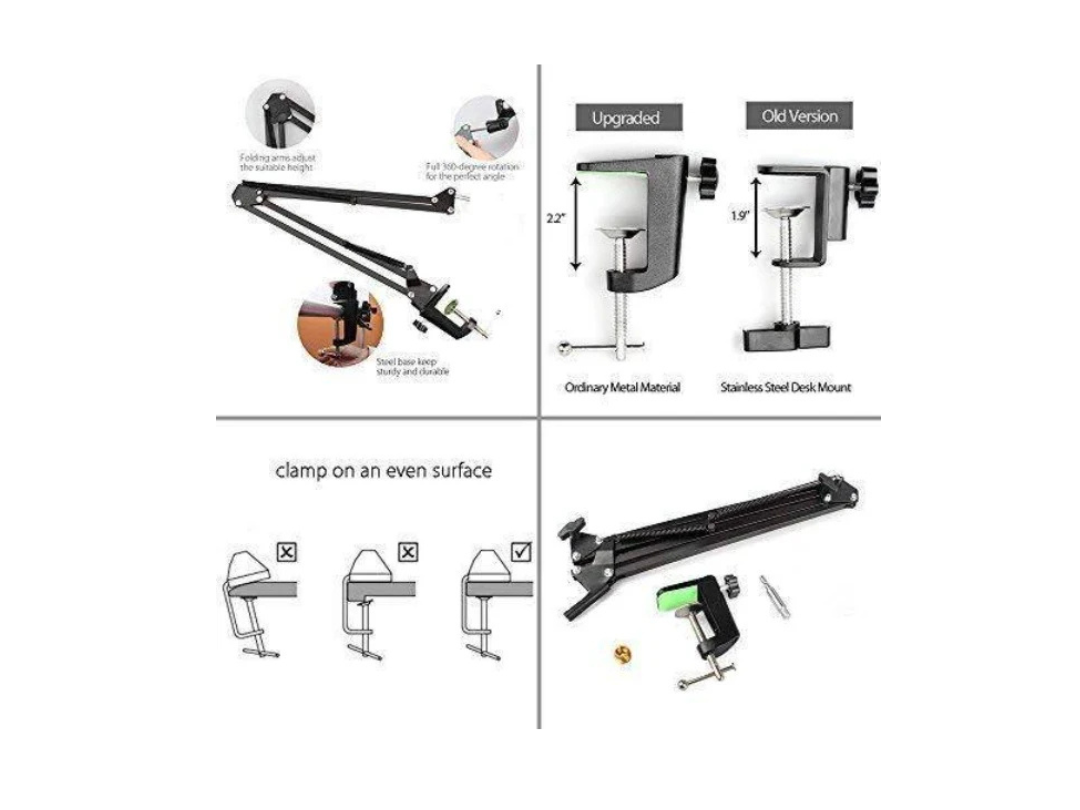 Buy Maono AU-B01 Microphone Suspension Boom Arm Stand (Black) in Qatar Buy Maono AU-B01 Microphone Suspension Boom Arm Stand (Black) in Qatar